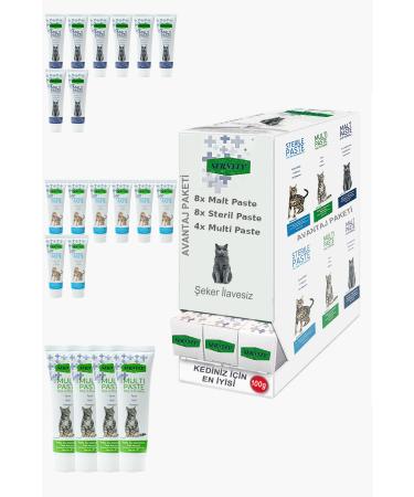 Sernely Cat Malt Advantageous Package (Sterile Paste 8x100gr Malt Paste 8x100gr Multi Paste 4x100gr)-1273