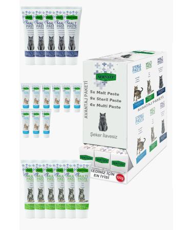 Sernely Cat Malt Advantageous Package (Sterile Paste 9x100gr Multi Paste 6x100gr Malt Paste 5x100gr)-1038