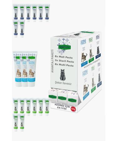 Sernely Cat Malt Advantageous Package (Multi Paste 8x100gr Malt Paste 8x100gr Sterile Paste 3x100gr)-1307