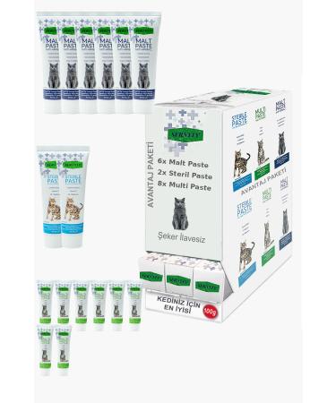 Sernely Cat Malt Advantageous Package (Multi Paste 8x100gr Malt Paste 6x100gr Sterile Paste 2x100gr)-1328