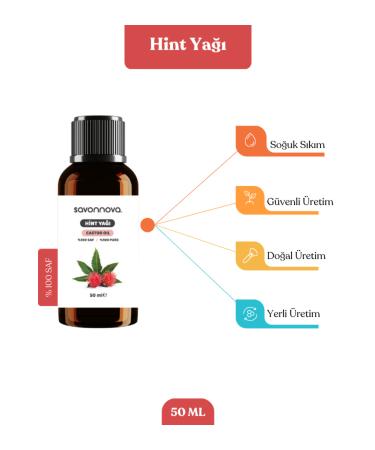 Savonnova Natural Castor Oil 100% Pure 50 Ml