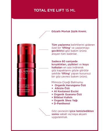 Clarins TOTAL EYE LIFT 15 ML ANTI-FINE LINE EYE CREAM DEMBA5651