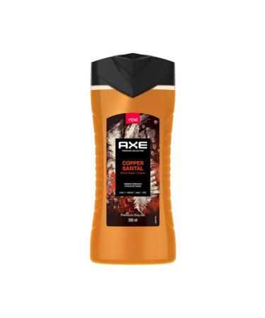 Axe Premium Collection Shower Gel Copper Santal 3 In 1 Body Hair Face 300 Ml - Buy Online on GoSupps.com