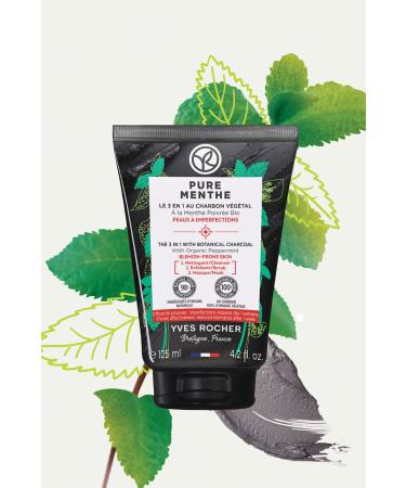 Yves Rocher Pure Menthe Peeling Effective Prebiotic Face Wash Gel for Acne Prone Skin - 125 Gr - 42885 - Buy Online on GoSupps.com