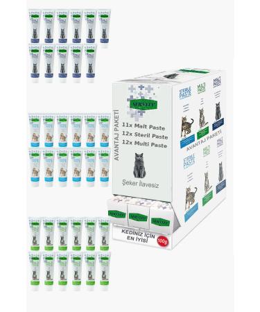 Sernely Cat Vitamin Advantage Package (Sterile Paste 12x100gr Multi Paste 12x100gr Malt Paste 11x100gr)-004