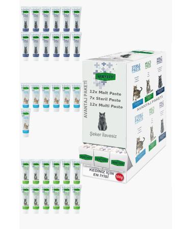 Sernely Cat Vitamin Advantage Package (Multi Paste 12x100gr Malt Paste 12x100gr Sterile Paste 7x100gr)-091