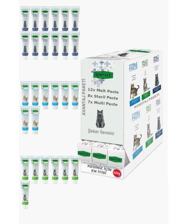 Sernely Cat Vitamin Advantage Package (Malt Paste 12x100gr Sterile Paste 8x100gr Multi Paste 7x100gr)-082