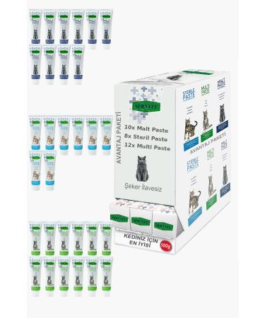 Sernely Cat Vitamin Advantage Package (Multi Paste 12x100gr Malt Paste 10x100gr Sterile Paste 8x100gr)-050