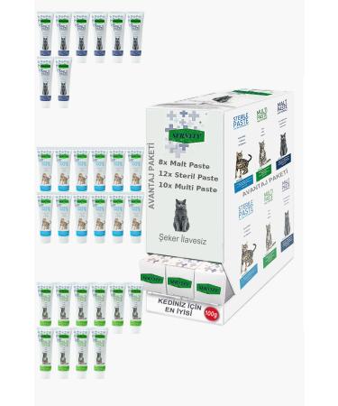 Sernely Cat Vitamin Advantage Package (Sterile Paste 12x100gr Multi Paste 10x100gr Malt Paste 8x100gr)-040