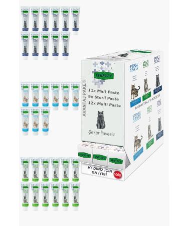 Sernely Cat Vitamin Advantage Package (Multi Paste 12x100gr Malt Paste 11x100gr Sterile Paste 9x100gr)-030