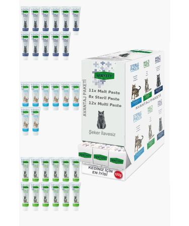 Sernely Cat Vitamin Advantage Package (Multi Paste 12x100gr Malt Paste 11x100gr Sterile Paste 8x100gr)-052