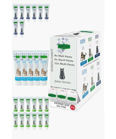 Sernely Cat Vitamin Advantage Package (Multi Paste 12x100gr Malt Paste 8x100gr Sterile Paste 5x100gr)-148