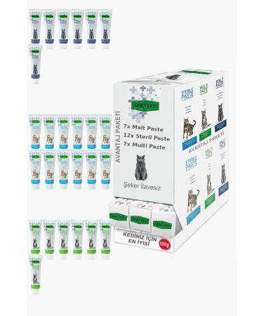 Sernely Cat Vitamin Advantage Package (Sterile Paste 12x100gr Multi Paste 7x100gr Malt Paste 7x100gr)-062
