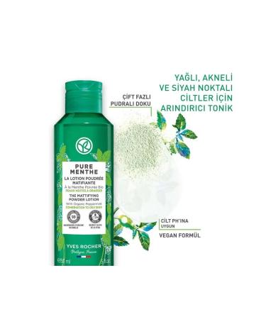 Yves Rocher Pure Menthe-Matifying Dual Phase Powder Toner with Prebiotic & Glycolic Acid 150ml - Buy Online on GoSupps.com