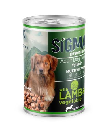 Sigma SIGMA LAMB MEAT DOG CANNED FOOD 400 GR 20-PIECE BOX