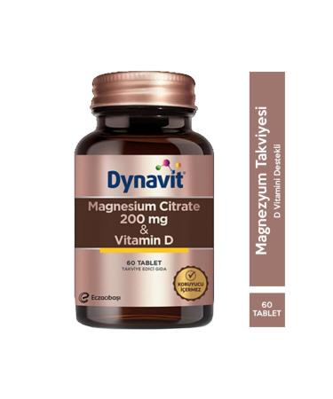 Dynavit Magnesium Citrate 200 Mg Vitamin D / 60 Tb