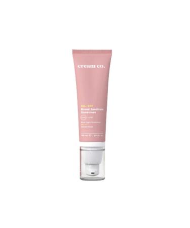 Cream Co. Velvet Finish Anti-Spot Light 50+ SPF Sunscreen Cream for Oily Combination Skin 50 Ml