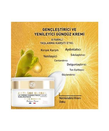 Yves Rocher Anti Age Global Dry Skin Day Cream Regenerating Anti-Aging Herbal - Carets Cosmetic - Buy Online on GoSupps.com