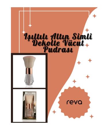 REVA Sparkling Rose Glitter Decollete Body Powder - Rose Explosion For Decolette - Vegan & Clean Content - Buy Online on GoSupps.com