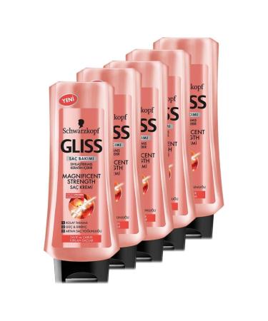 Gliss GL SS MAGNIFICENT STRENGTH HAIR LIGHTENING CONDITIONER - 360 ML X 5 PCS CHARMS1354