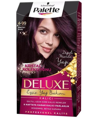 Palette: LONG-LASTING DYE EGGPLANT PURPLE NO: 4-99 50 ML: LONG-LASTING DYE CHARMS1128