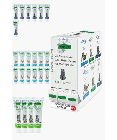 Sernely Cat Vitamin Advantage Package (Sterile Paste 12x100gr Malt Paste 7x100gr Multi Paste 4x100gr)-191
