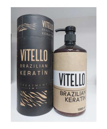 Vitello BRAZILIAN TREATMENT HAIR STRAIGHTENING AND REPAIRING KERATIN CARE 1000 ML CHARMS1478