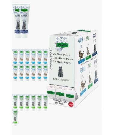 Sernely Cat Vitamin Advantage Package (Sterile Paste 12x100gr Multi Paste 7x100gr Malt Paste 2x100gr)-277