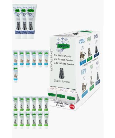 Sernely Cat Vitamin Advantage Package (Multi Paste 12x100gr Sterile Paste 7x100gr Malt Paste 3x100gr)-231