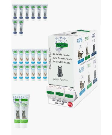 Sernely Cat Vitamin Advantage Package (Sterile Paste 12x100gr Malt Paste 8x100gr Multi Paste 2x100gr)-303