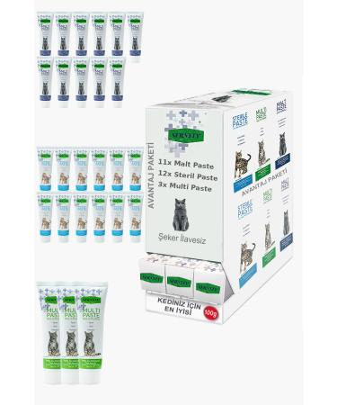 Sernely Cat Vitamin Advantage Package (Sterile Paste 12x100gr Malt Paste 11x100gr Multi Paste 3x100gr)-251