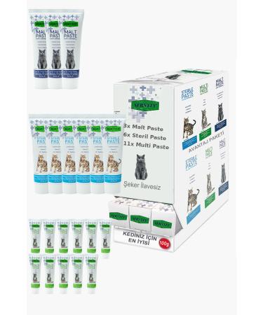 Sernely Cat Vitamin Advantage Package (Multi Paste 11x100gr Sterile Paste 6x100gr Malt Paste 3x100gr)-578