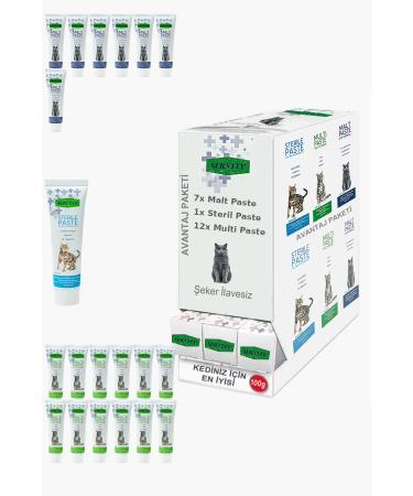 Sernely Cat Vitamin Advantage Package (Multi Paste 12x100gr Malt Paste 7x100gr Sterile Paste 1x100gr)-366