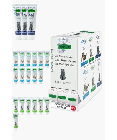 Sernely Cat Vitamin Advantage Package (Sterile Paste 11x100gr Multi Paste 7x100gr Malt Paste 3x100gr)-571