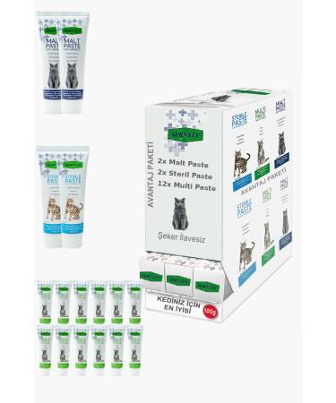 Sernely Cat Vitamin Advantage Package (Multi Paste 12x100gr Sterile Paste 2x100gr Malt Paste 2x100gr)-282