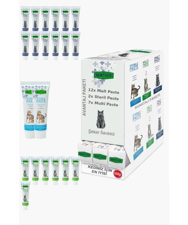 Sernely Cat Vitamin Advantage Package (Malt Paste 12x100gr Multi Paste 7x100gr Sterile Paste 2x100gr)-326