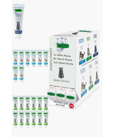 Sernely Cat Vitamin Advantage Package (Multi Paste 12x100gr Sterile Paste 8x100gr Malt Paste 1x100gr)-350