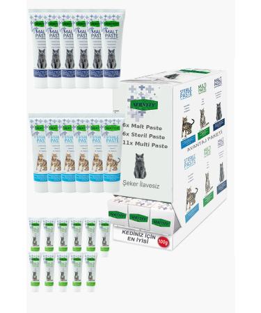 Sernely Cat Vitamin Advantage Package (Multi Paste 11x100gr Sterile Paste 6x100gr Malt Paste 6x100gr)-464