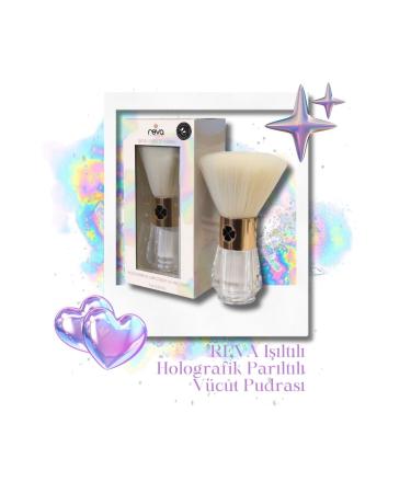 REVA Luminous Holographic Glitter Decollete Body Powder - Holographic Explosion For Decolette Vegan