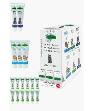 Sernely Cat Vitamin Advantage Package (Multi Paste 12x100gr Sterile Paste 3x100gr Malt Paste 2x100gr)-283