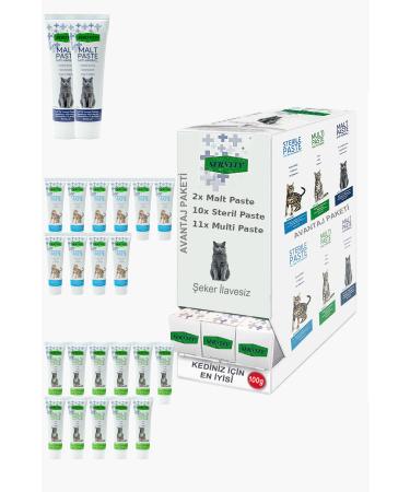 Sernely Cat Malt Advantageous Package (Multi Paste 11x100gr Sterile Paste 10x100gr Malt Paste 2x100gr)-632