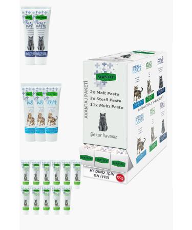 Sernely Cat Malt Advantageous Package (Multi Paste 11x100gr Sterile Paste 3x100gr Malt Paste 2x100gr)-625