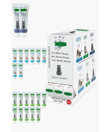 Sernely Cat Malt Advantageous Package (Multi Paste 11x100gr Sterile Paste 8x100gr Malt Paste 2x100gr)-630