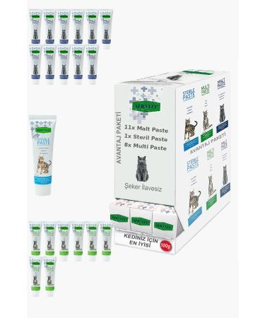Sernely Cat Malt Advantageous Package (Malt Paste 11x100gr Multi Paste 8x100gr Sterile Paste 1x100gr)-725