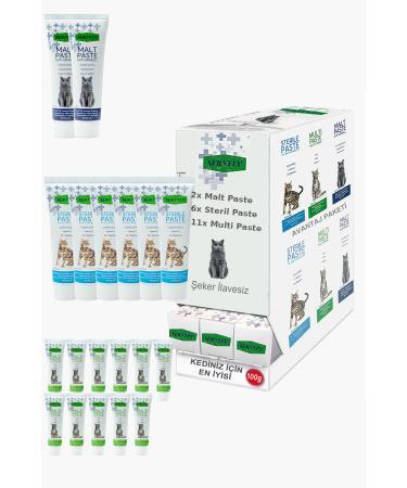 Sernely Cat Malt Advantageous Package (Multi Paste 11x100gr Sterile Paste 6x100gr Malt Paste 2x100gr)-628