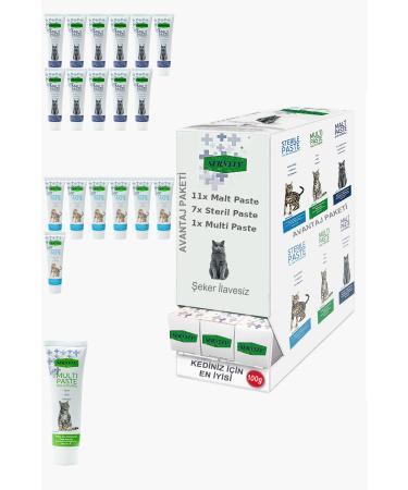Sernely Cat Malt Advantageous Package (Malt Paste 11x100gr Sterile Paste 7x100gr Multi Paste 1x100gr)-714