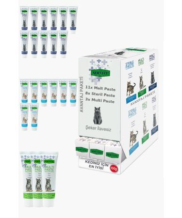 Sernely Cat Malt Advantageous Package (Malt Paste 11x100gr Sterile Paste 8x100gr Multi Paste 3x100gr)-603