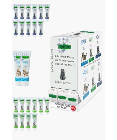 Sernely Cat Malt Advantageous Package (Malt Paste 11x100gr Multi Paste 10x100gr Sterile Paste 2x100gr)-667