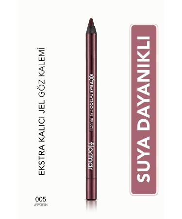 Flormar MATTE PERMANENT EYE PENCIL (Claret Red) - INTENSE COLOR - 005 VERY BERRY PSSN2376
