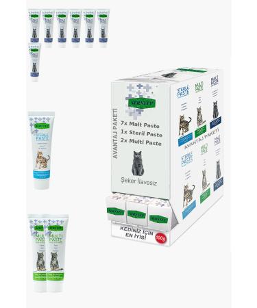 Sernely Cat Vitamin Advantage Package (Malt Paste 7x100gr Multi Paste 2x100gr Sterile Paste 1x100gr)-1507